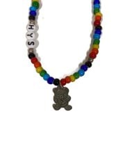 画像：ベア/ネックレス/--/ビーズ/マルチカラー/トップ有/メンズ