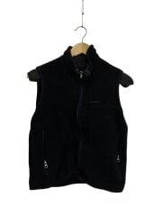 画像：90sフリースベスト/Rナシタグ/S/ポリエステル/BLK/無地