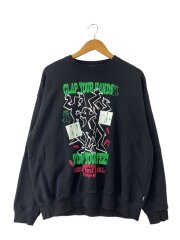 画像：EVERYBODY GET LOOSE CREW/スウェット/M/コットン/BLK/プリント