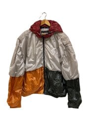 画像：Colorblock Pattern Windbreaker/S/ナイロン/マルチカラー