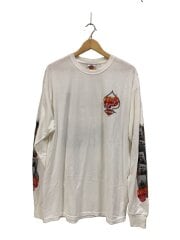画像：00s/ダイス×トランプ/長袖Tシャツ/XL/コットン/WHT