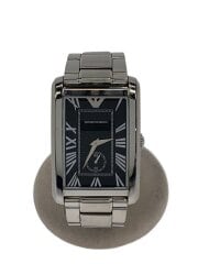 画像：クォーツ腕時計/アナログ/ステンレス/BLK/SLV/AR-1608