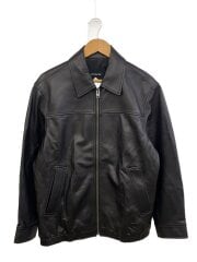 画像：レザージャケット・ブルゾン/S/羊革/BLK/CQ829
