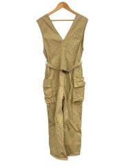 画像：オーバーオール/2/コットン/KHK/無地/PS23-0P01