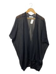 画像：MEDOC/シアーカーディガン/9/コットン/BLK/C8152-R047//