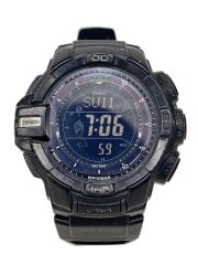 画像：ソーラー腕時計・PROTREK/デジタル/ラバー/BLK/BLK