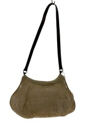 画像：LARGE CROSSBODY NET SHOPPING BAG/ナイロン/ベージュ