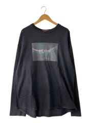 画像：長袖Tシャツ/1/コットン/BLK/2101090303//