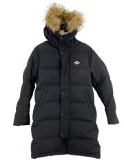 画像：ジャケット/S/ポリエステル/BLK/無地/DT-A0006/ロングダウンジャケット