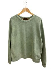 画像：スウェット/M/コットン/GRN/24-070-470-6072-3-0/ダメージ加工