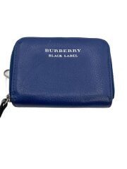 画像：2つ折り財布/レザー/BLU/無地/メンズ