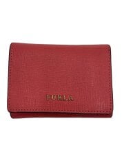 画像：3つ折り財布/レザー/PNK/レディース