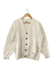 画像：カーディガン(厚手)/M/ウール/WHT/無地