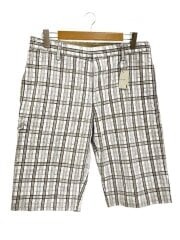 画像：ショートパンツ/34/コットン/BLU/チェック