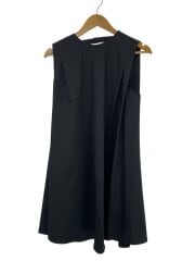 画像：ノースリーブワンピース/S/ポリエステル/BLK/無地