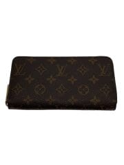 画像：1)ジッピー・ウォレット_モノグラム・キャンバス/PVC/BRW/モノグラム/メンズ