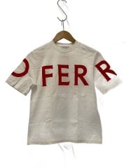 画像：ロゴTシャツ/XS/コットン/WHT/プリント