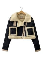 画像：Seam Tape Short Mouton Jacketジャケット/FREE/ポリエステル/BLK/2910401