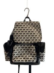 画像：リュック/レザー/BLK/総柄