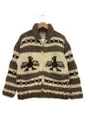 画像：カウチンセーター/バード/ウール/BEG