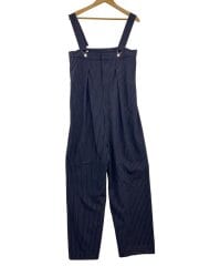 画像：オーバーオール/FREE/ポリエステル/BLK/ストライプ/PV-070024B-deu