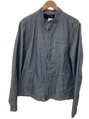 画像：ジャケット/L/コットン/IDG/ストライプ/SW141222