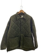 画像：キルティングジャケット/L/ナイロン/GRN/無地/204-1577