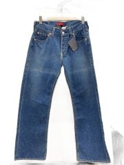 画像：ICONIC STRAIGHT TYPE1/W34L32/コットン/BLU/無地