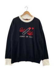 画像：CAL-COKE/ニット・セーター(厚手)/リップジャガード織/L/コットン/BLK//