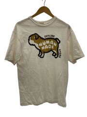 画像：Tシャツ/L/コットン/WHT