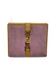 画像：2つ折り財布/レザー/BEG/レディース/035・2091/外観汚れ有