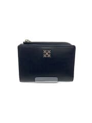 画像：2つ折り財布/レザー/BLK/無地/レディース/SO-421