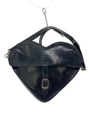 画像：AGYNESS/ハートショルダーバッグ/レザー/BLK
