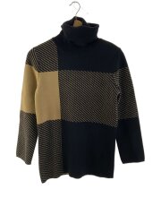 画像：ニット・セーター(厚手)/XS/ウール/BLK/総柄