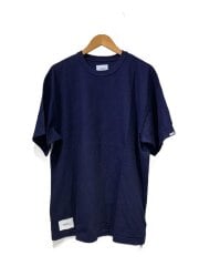 画像：Tシャツ/3/コットン/NVY/無地/221ATDT-CSM33