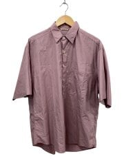 画像：21SS WASHED FINX TWILL BIG HALF SLEEVED SHIRTS/4/コットン/PNK/