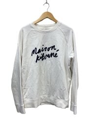 画像：HANDWRITING CLEAN SWEATSHIRT/スウェット/L/コットン/WHT/FM00352KM0001