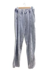 画像：エンベス ベロア ロゴトラックパンツ/M/コットン/GRY/6CC1244025