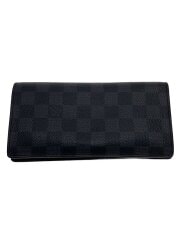 画像：ポルト・フォイユ・ブラザ_ダミエ・グラフィット/PVC/BLK/メンズ