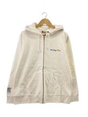画像：RS NO.9 Caraby/CREAM TONGUE LOGO ジップパーカー/L/コットン/WHT/プリント//