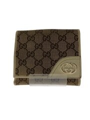 画像：2つ折り財布/キャンバス/BEG/無地/メンズ/181596・0416