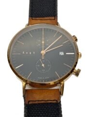 画像：クォーツ腕時計/アナログ/キャンバス/BLK/BLK/SS/CC-39