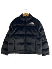 画像：TNF FAUX FUR NUPTSE JACKET_フォックス ファー ヌプシ ジャケット/M/アクリル/BLK///