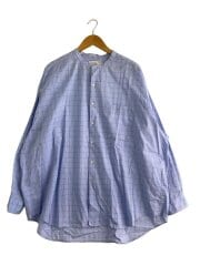 画像：長袖シャツ/FREE/コットン/BLU/チェック/GM201-50029/Thomas Mason Oversize//