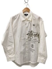 画像：World Tour Shirt/長袖シャツ/S/コットン/WHT/22F1110249