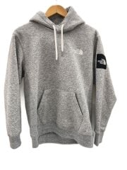 画像：SQUARE LOGO HOODIE_スクエアロゴフーディ/S/ポリエステル/GRY/無地