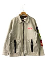 画像：ジャケット/リバーシブル/XXL/コットン/BEG/無地
