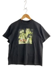 画像：Tシャツ/M/コットン/BLK/無地//