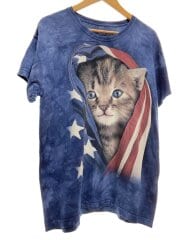 画像：Tシャツ/XL/コットン/NVY/プリント