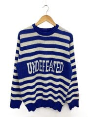 画像：ニット・セーター(厚手)/L/アクリル/WHT/ボーダー